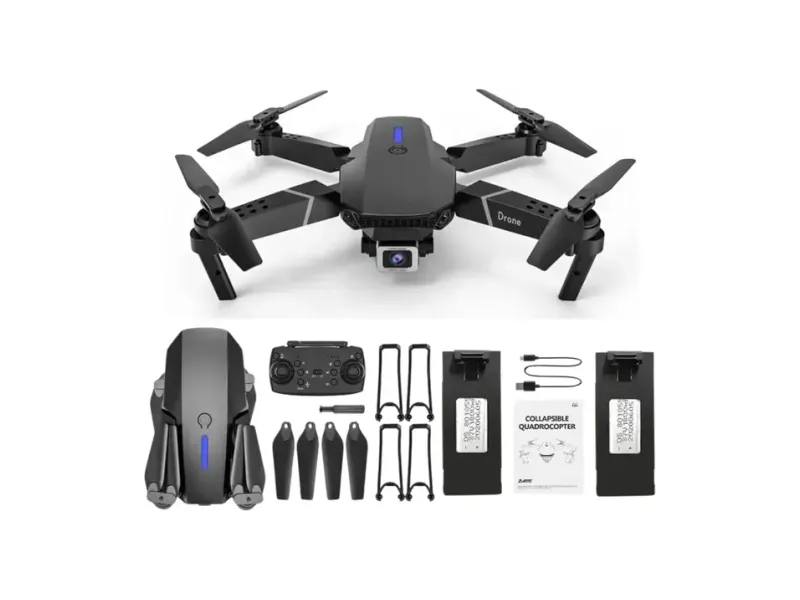 Altivus E88 Pro 4K Foldable Drone with Altitude Hold, One Key Takeoff & Safety Mode 2.4 GHz AM4 4 Core Processor Designed for Workstation