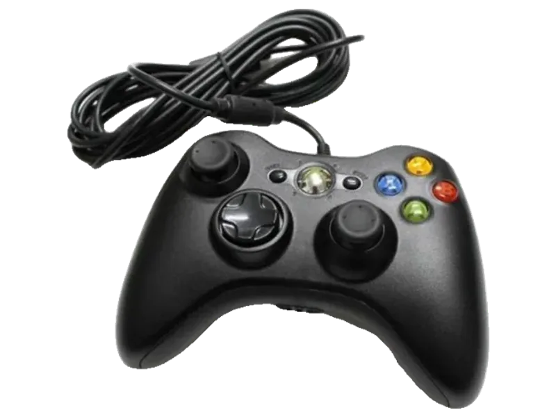 Clubics Xbox Wired Controller Xbox 360 for PC / XBOX Joystick (Black) Gamepad