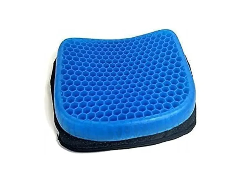 Gel Seat Cushion for Office Chair, Car & Wheelchair, Double Layer Honeycomb Cooling Gel Cushion, Orthopedic Coccyx & Tailbone Pain Relief, Non-Slip Washable Cover