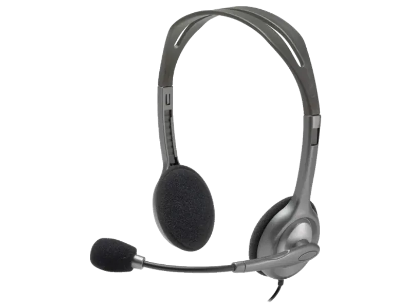 LOGITECH H110 WIRED HEADPHONES WITH MIC
