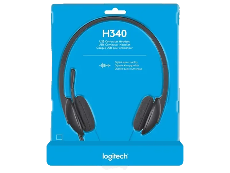 LOGITECH H340 WIRED HEADPHONES WITH MIC