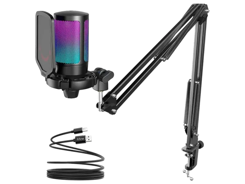 FIFINE Ampligame A6T Gaming USB Microphone Kit