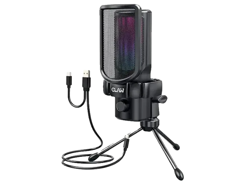 CLAW GM17 RGB Gaming Microphone | Cardioid Condenser | USB Type-C