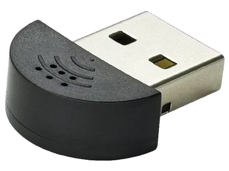 REDBEK USB Microphone Mini Mic For Laptop/Desktop PC Plug and Play (Black) Microphone
