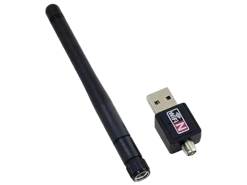 PremiumAV USB 150Mbps Wi-Fi Adapter Dongle for Laptop PC Mac Windows Chromebook Black