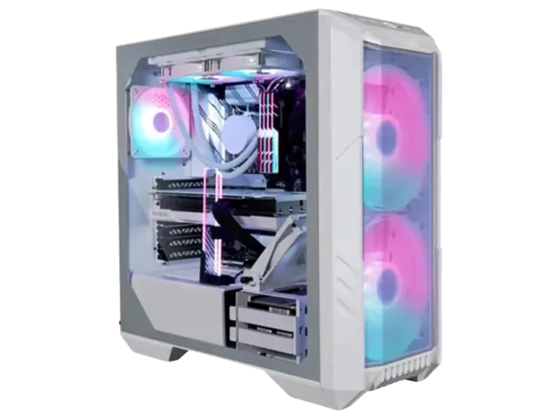 COOLER MASTER HAF 500 ARGB EATX Mid Tower Cabinet (White)