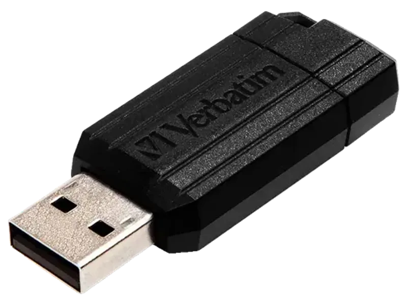 Verbatim Pinstripe Microban Anti Microbial 64GB USB Flash Pen Drive | Data Storage & Back Up | Photos, Movie, Songs, Music, Data, Audio, Documents | Compatible with PC, Laptop, Music System (Black)