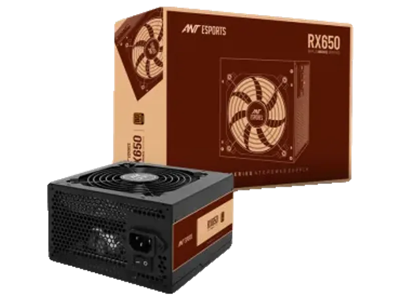 Ant Esports RX650 - 80 Plus Bronze Certified 650 Watt Non-Modular Power Supply