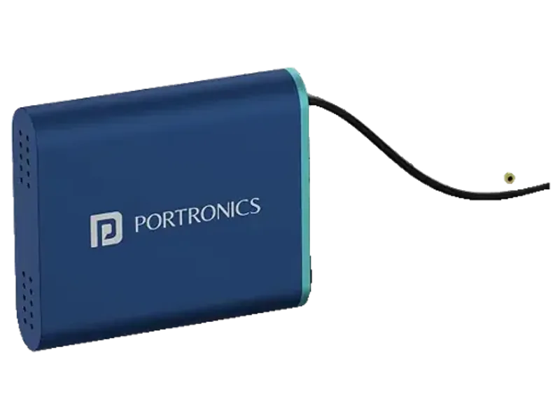 Portronics Power Plus Advanced Mini Router UPS for 12V DC WiFi Router Broadband Modem, Router UPS Power Backup During Power Cuts, Discharge Protection, Portable UPS(Blue)