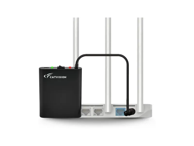 Catvision Mini UPS for Routers I 2x2600 mAh Battery | Upto 4 Hours | BIS Approved | Power Backup for Router