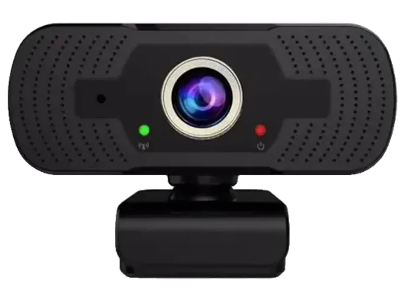 ULTRABYTES Full HD 1080P Webcam USB Connection Noise Cancellation WebCam for PC and Laptop Full HD Webcam 1080p, with Microphone, USB Connectivity