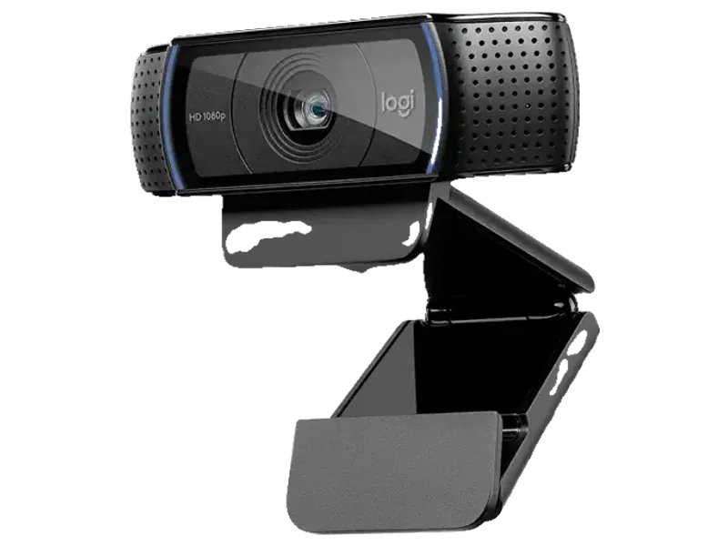 Logitech C920 HD Pro Webcam - 1080p, Optical, Full HD Streaming Camera for Widescreen Video Calling and Recording, Dual Microphones, Autofocus, Compatible with PC - Desktop Computer or Laptop - Black